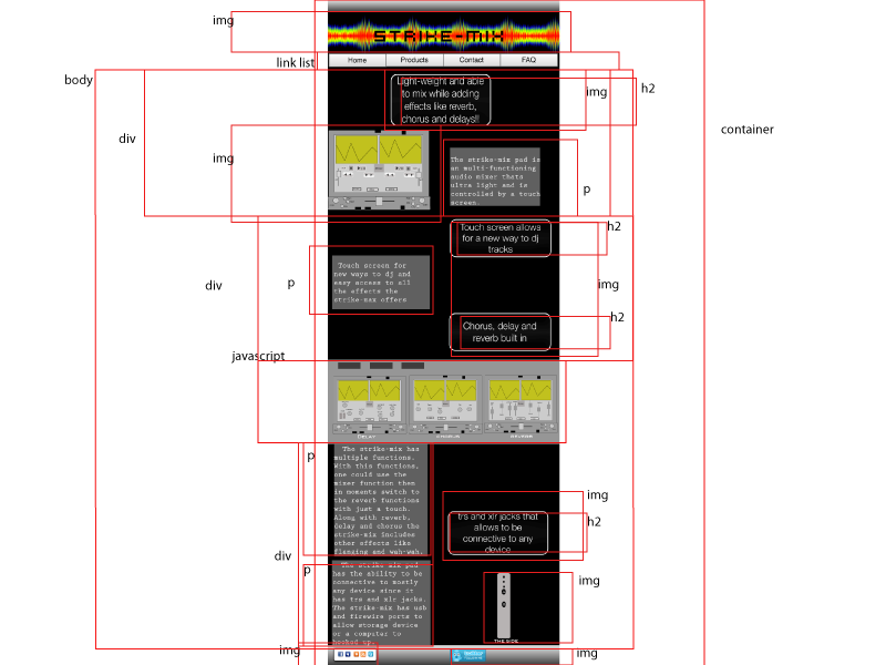 an html cut out for the strike-mix